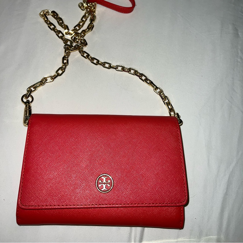 Tori Burch red side bag